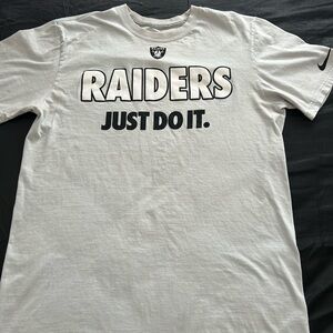 NFL White Raiders Short Sleeve Tee